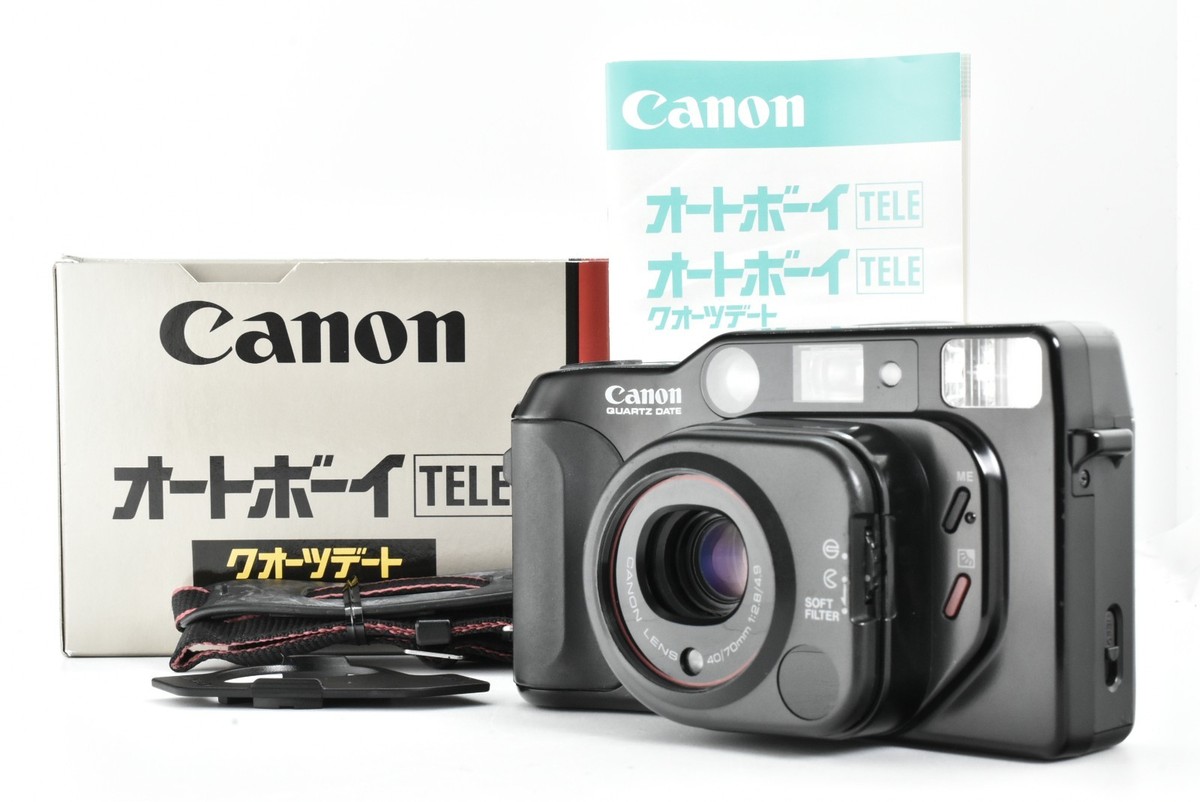 Canon キヤノン Autoboy TELE QUARTZ DATEブラック Canon Autoboy TELE QUARTZ DATE 【CANON LENS 40/70mm 1:2.8