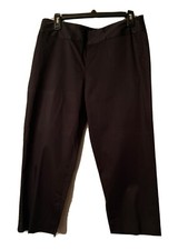 NWT Banana Republic Harrison Fit Womens Black Cropped Pants Size 8