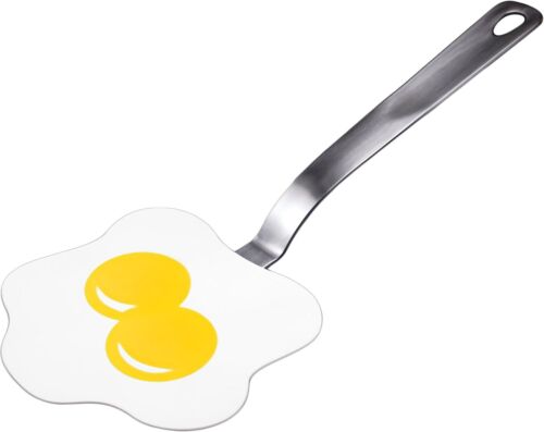 Spatulart Fried Egg Nylon Flex Turner, Heat-Resistant Silicone, Dishwasher Safe