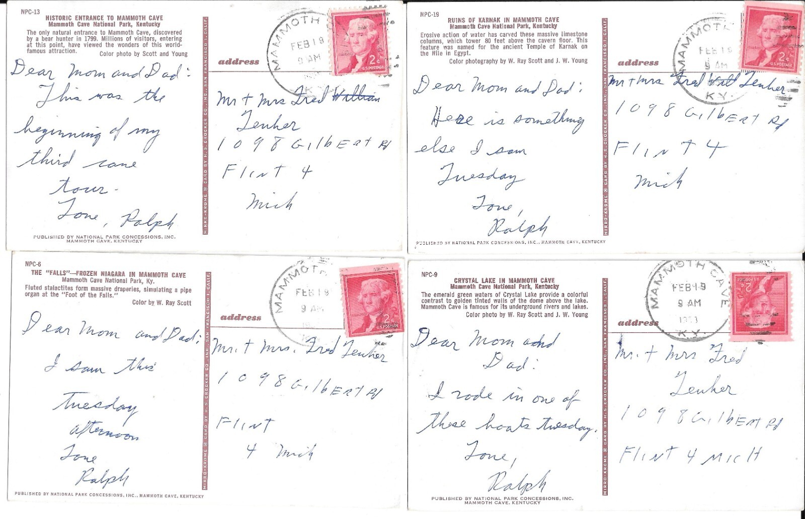 11 Vintage Postcards KENTUCKY, KY Mammoth Cave, Alexandria, Hodgenville, Others eBay