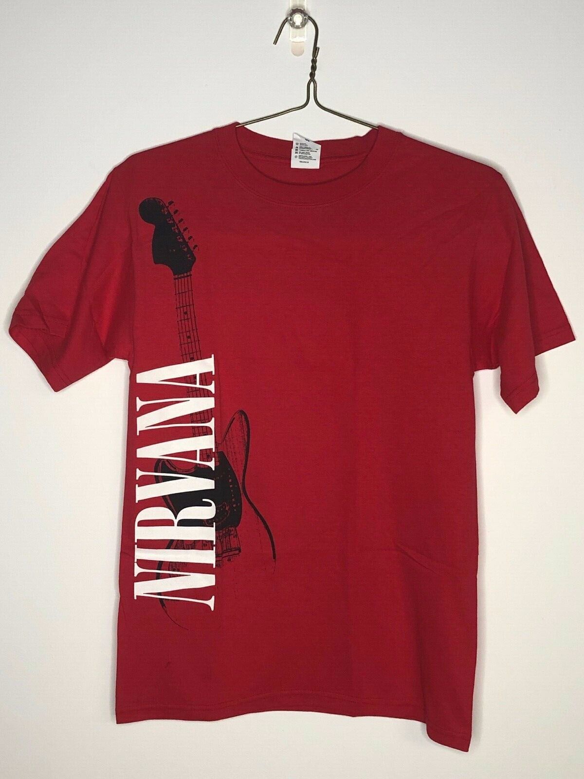 Authentic Nirvana Guitar Red vintage t-shirts, band tees, S - XL sizes ...