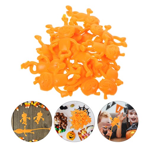 4 Pieces Soft Glue Pumpkin Man Toys Party Favors Kids Halloween for - 第 3/12 張圖片