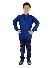 Boys Denim Full kurta Style t-Shirt And Jeans Pant Combo sets Party Wear Set