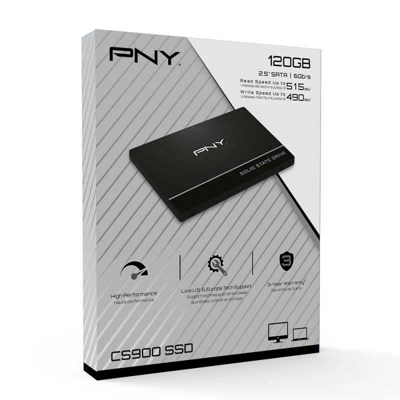 PNY SSD CS900 120GB SATA6Gb/s 2,5" (SSD7CS900-120-PB) - NEU - Bild 4 von 4