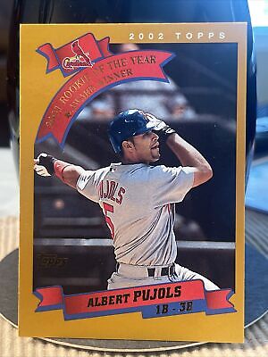 2002 Topps Albert Pujols #719 2001 Rookie Of The Year Award 2002 Topps Albert Pujols #719 2001 Rookie Of The Year Award