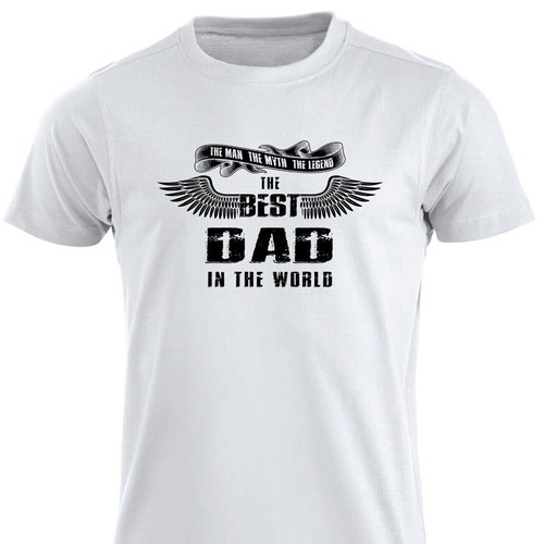 T-Shirt The Best Dad Wings Vater für Vatertag Geschenk Geburtstag T-Shirt Weihnachtsgeschenk - Bild 3 von 13