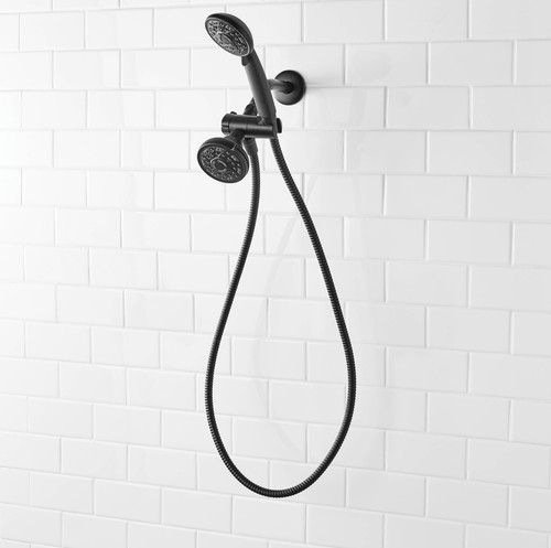 Mainstays Stainless Steel Shower Hose in Matte Black - Picture 2 of 6