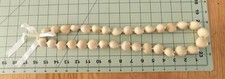 Kukui Nut Necklace Smooth, unusual Light Blonde Lei Authentic 32 Nuts 32" long