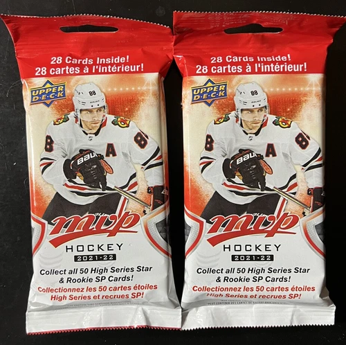 Lot of 2 2021-22 Upper Deck MVP Fat Packs