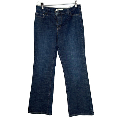 LEVI'S 512 Jeans Women Size 14 M Bootcut Blue Denim Perfectly Slimming Stretch