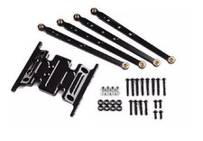 Jazrider Set Piastra e Attacco in Alluminio (Nero) per Axial Racing SCX10 Dingo