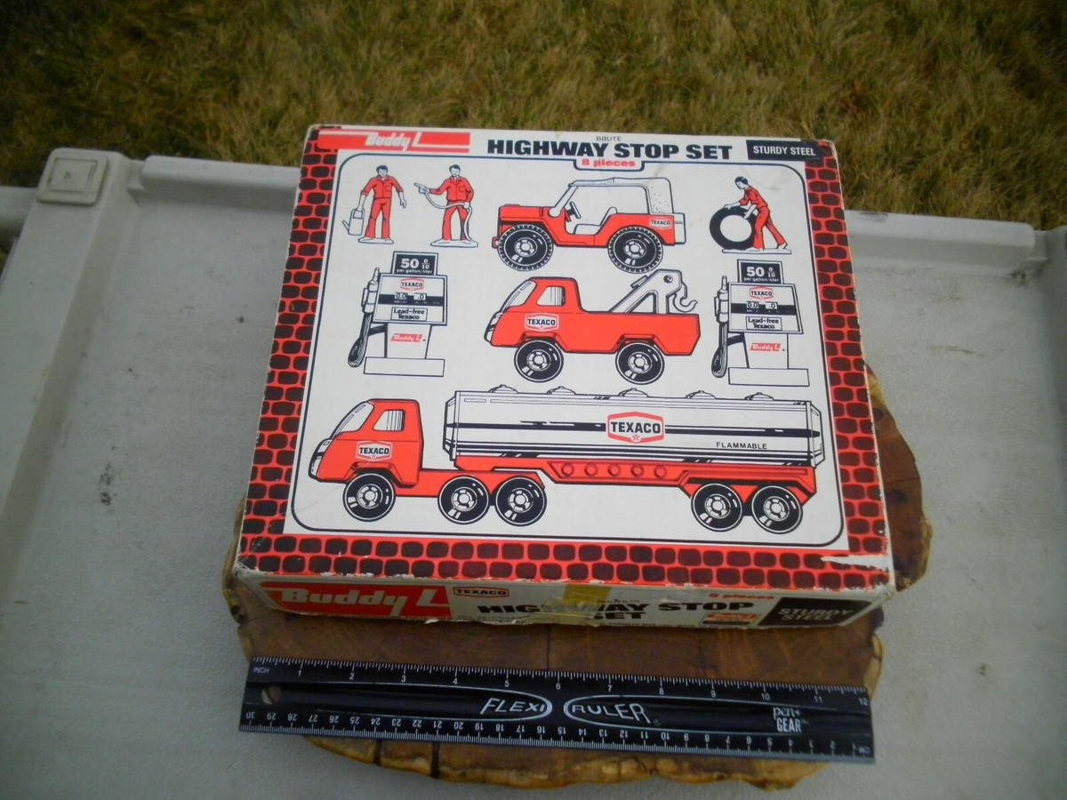 Vintage 1970s Buddy L Pressed Steel Toy Brute Highway Stop