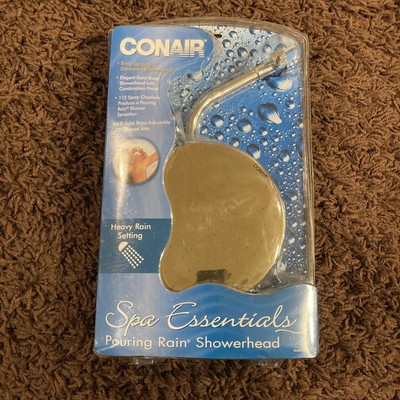Conair Pouring Rain Showerhead Chrome w/ Brass Tips 6.5  Model DP2003L (New)