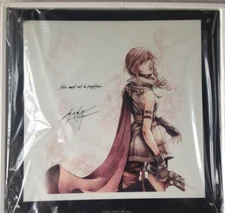 Final Fantasy XIII Lightning Ultimate Members Illustration Art Plate RARE