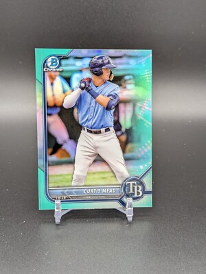 Curtis Mead 2022 Bowman Chrome Prospects Aqua Refractor #BCP-223 #'d 78/125 