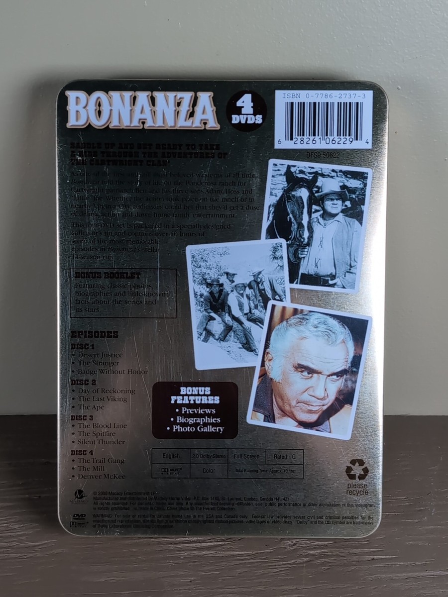 NEW Bonanza 4 DVD Set COLLECTOR'S EDITION Gold Tin BOX 2008