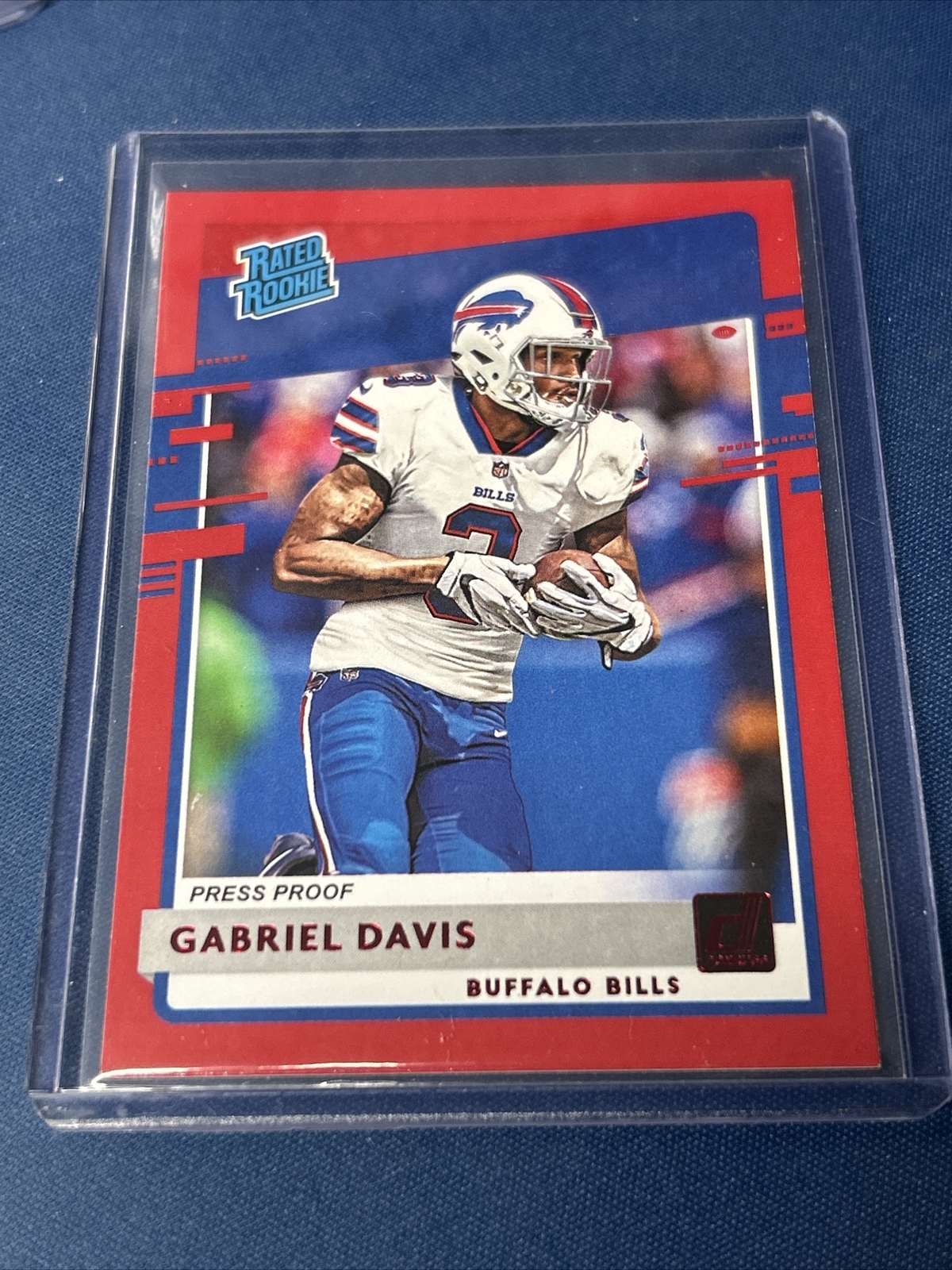 2020 Panini Donruss - Rated Rookie Press Proof Red #337 Gabriel Davis (RC)