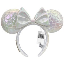 Disney Resort Loungefly Icon Quilted Iridescent Headband Minnie Ears NWT Gift
