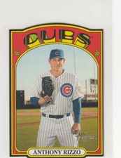 2021 Topps Heritage Insert 1972 Die-Cut Mini ANTHONY RIZZO #72DC-18 Cubs