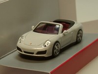 Herpa Porsche 911 Turbo Cabrio, Weiss - 038843-002 - 1:87