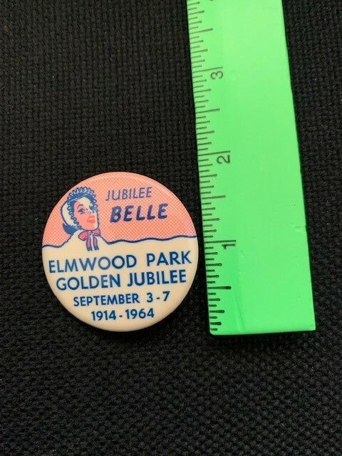 Elmwood Park Illinois Golden Jubilee Pin Button 1964 