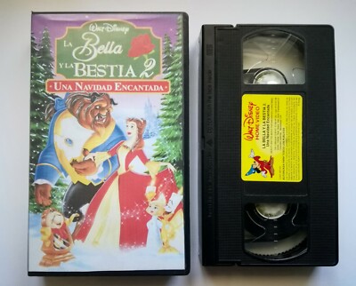 Película VHS ''LA BELLA Y LA BESTIA 2 UNA NAVIDAD ENCANTADA''  Walt Disney 1997