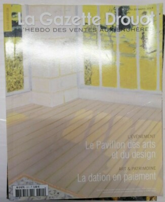 La Gazette Drouot Nr. 11 2013 La dation en payment persische Keramik Létoublon 