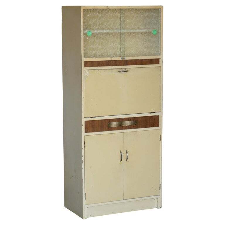 Cool Retro Original 1950's English Kitchen Habberdashery Larda