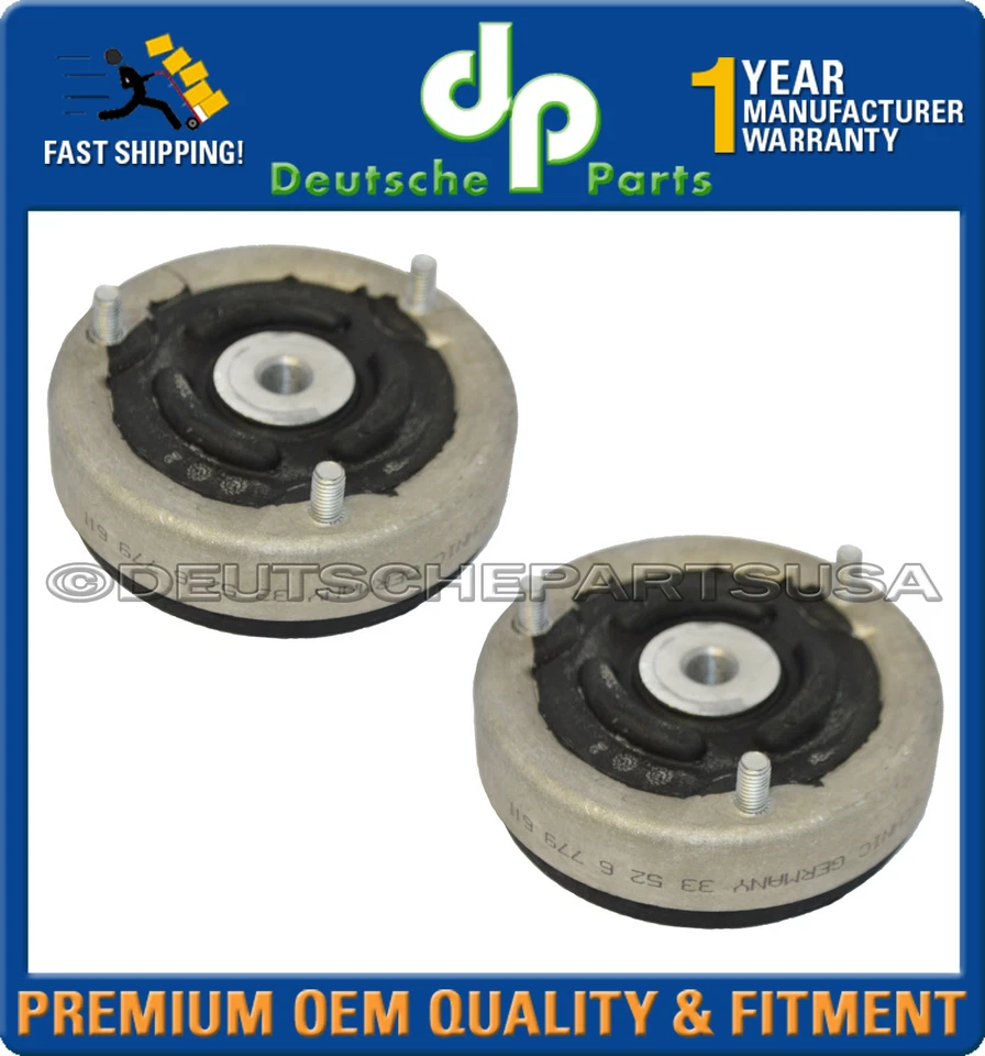 Soportes de montaje de amortiguador de puntal trasero + almohadilla de resorte - JUEGO BMW E60 E61 E65 E66 33526779611 Foto 2 de 2