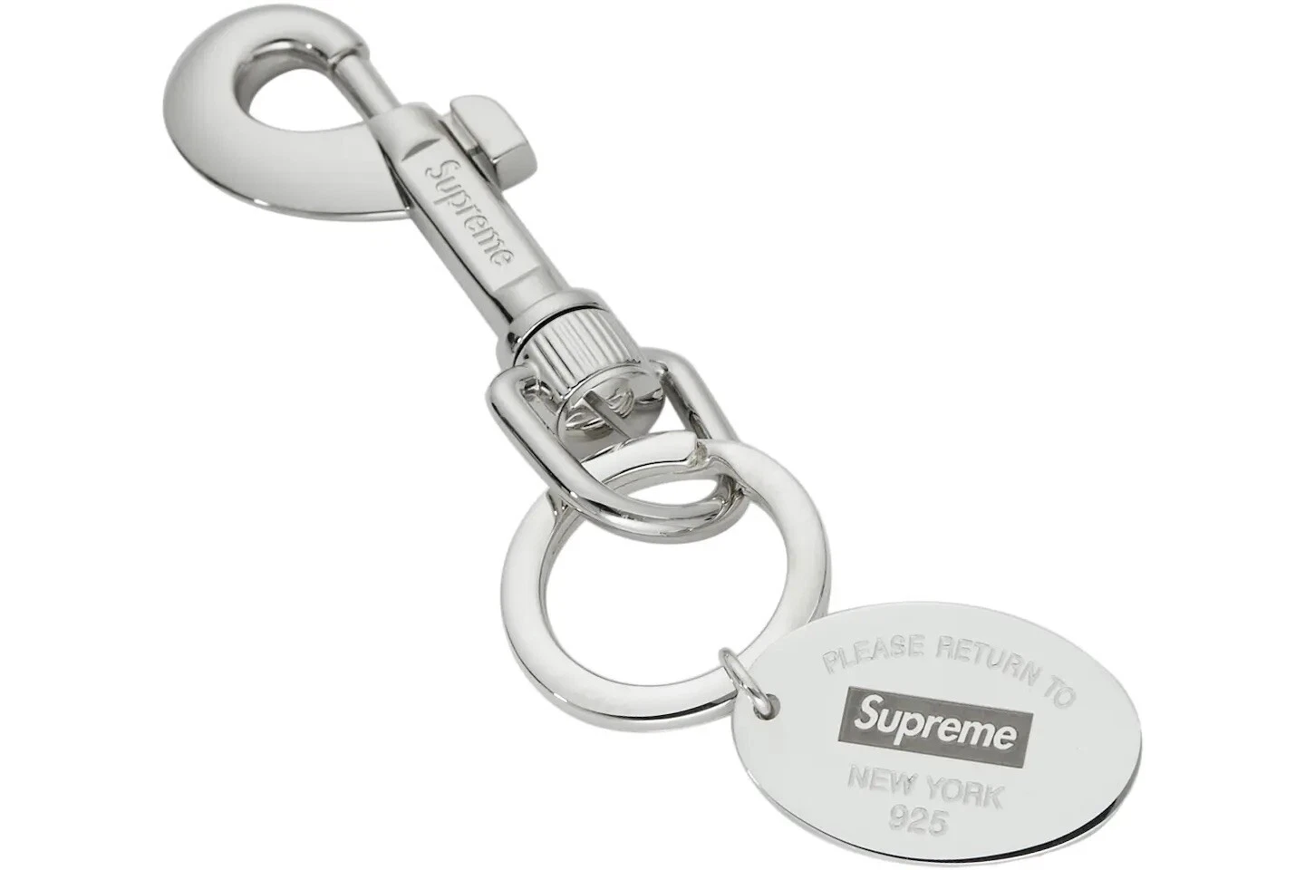 Porte clés ovale Supreme Tiffany & Co retour à Tiffany FW21 neuf 100 % authentique