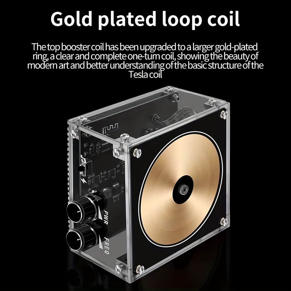 Touchable Tesla Coil Speaker - High Res Stereo, Lighting Effects | eBay
