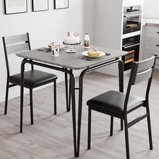 Modern Kitchen Table with 2 Chairs Dining Room Table Set Dinette Table Furniture