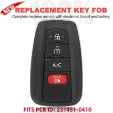 for Toyota Prius Prime 2017 18 19 2020 2021 Remote Key Fob HYQ14FBE 231451-0410 