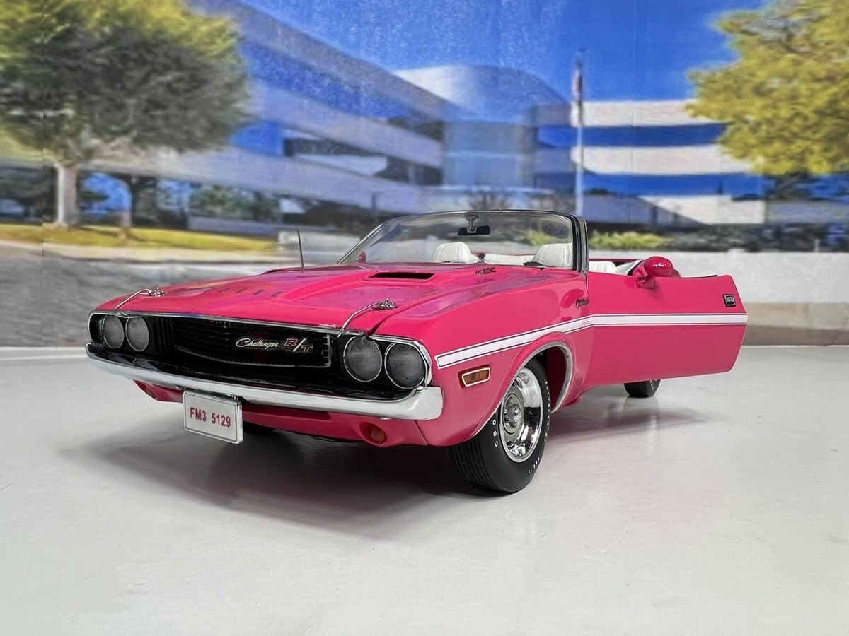 Franklin Mint 1970 Dodge Challenger 440 Six Pack Convertible Pink