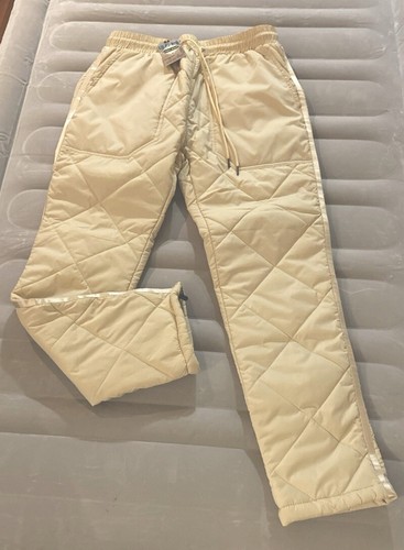 Cream/ Navajo off-white Snow Suit/ Ankle Pants Womens Sz Med Pull On Drawstring - Picture 7 of 7