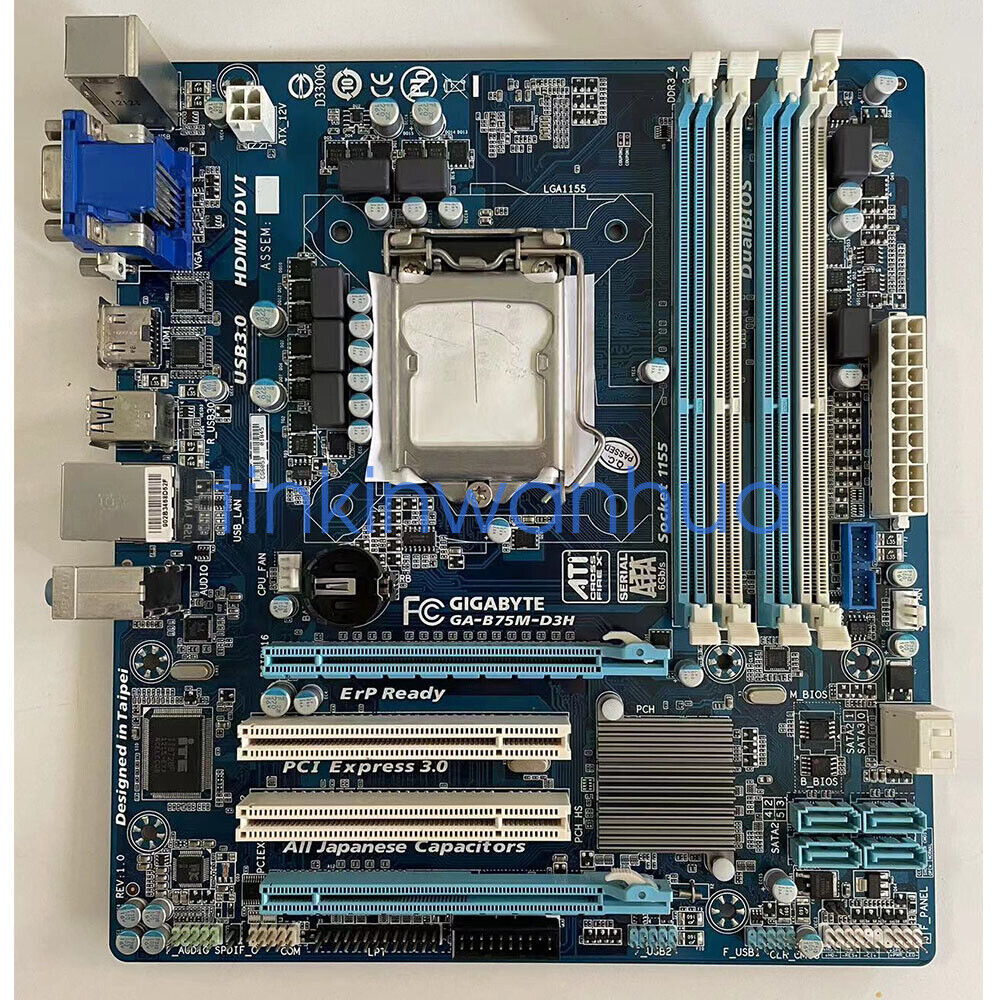 for Gigabyte GA-B75M-D3H Intel Motherboard mATX LGA 1155 for Gigabyte GA-B75M-D3H Intel Motherboard mATX LGA 1155