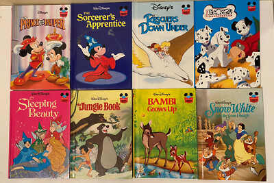 Lot of 8 Disney Wonderful World of Reading Hardcover