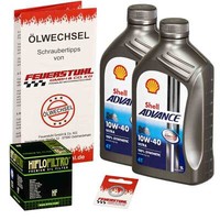 Honda Forza 300 (NF08) 18-20, Shell 10W40 ÖL + Hiflo ÖLfilter, MotoröL Set