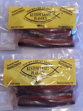 KUSTOM KRAFT REDRUM 5" HAND POURED SUPERSOFT DURABLE  SWIMBAITS 2 X 5 PK