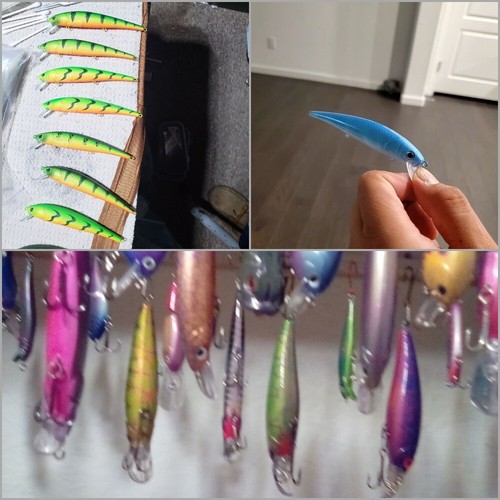 10 cuerpos de señuelo de pesca para pececillos en blanco 5 pulgadas 1/2 oz señuelo sin pintar UPM509 - Imagen 6 de 11