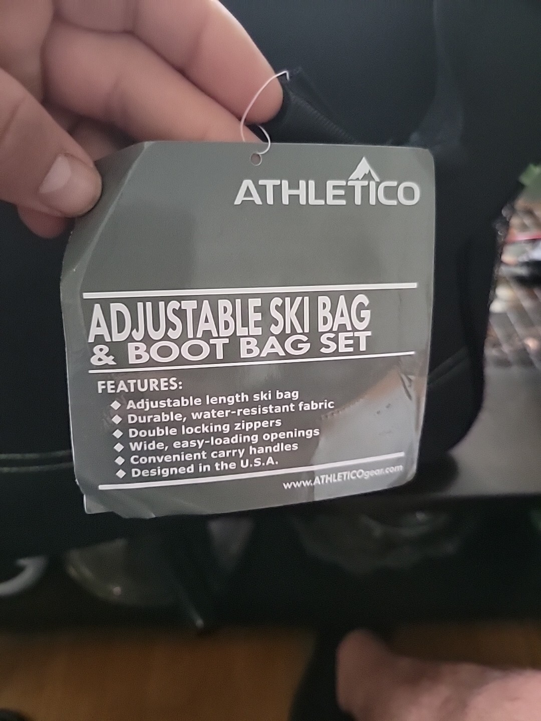 Athletico Ski Boot Bag Black New Athletic Bag eBay