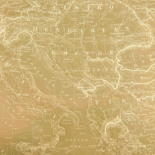 c.1900s Glass Plate Negative Ancient Map, Eastern Medditeranian 4x5 - Picture 2 of 7