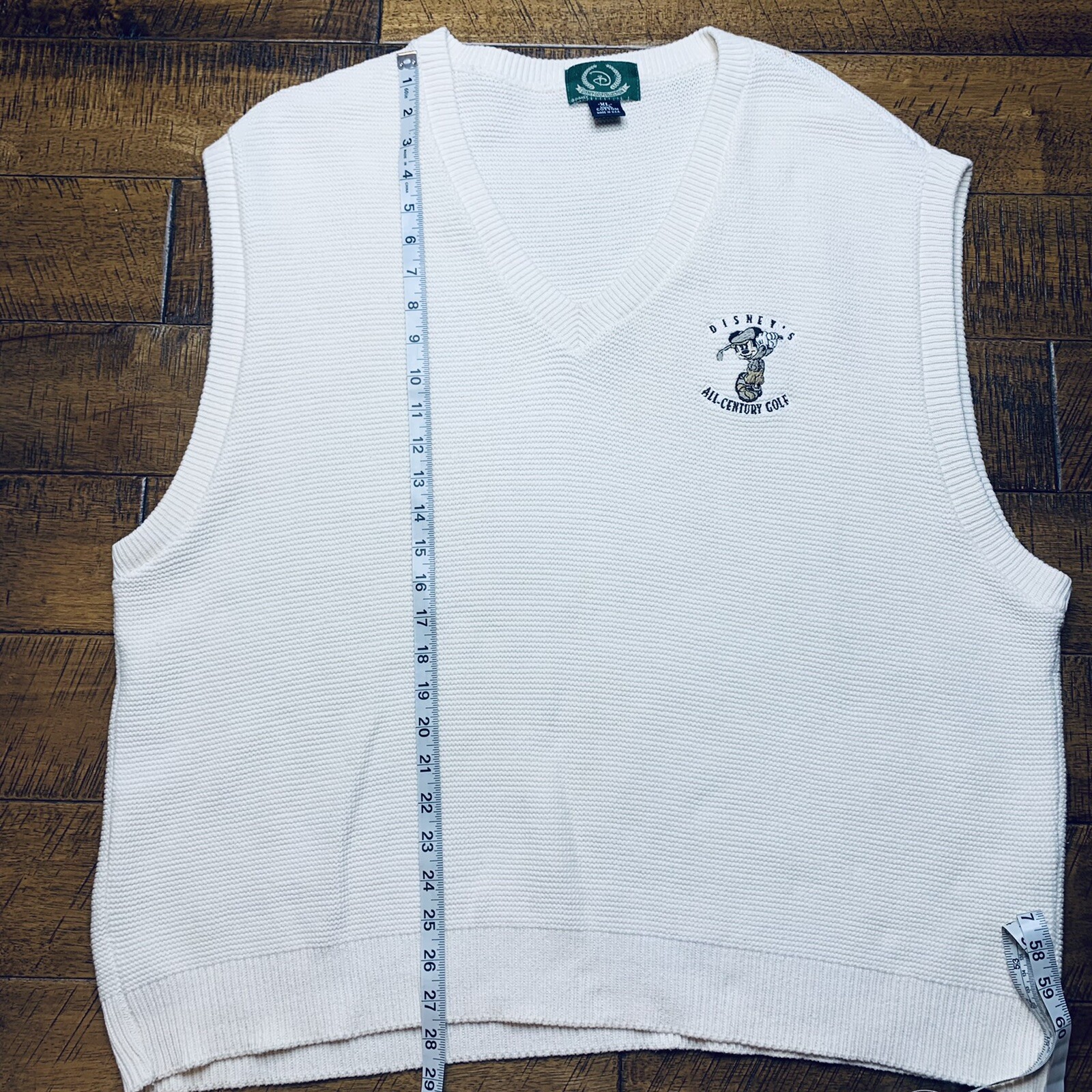 Vintage Disneys All Century Golf Vest Mens XL Disney … Gem