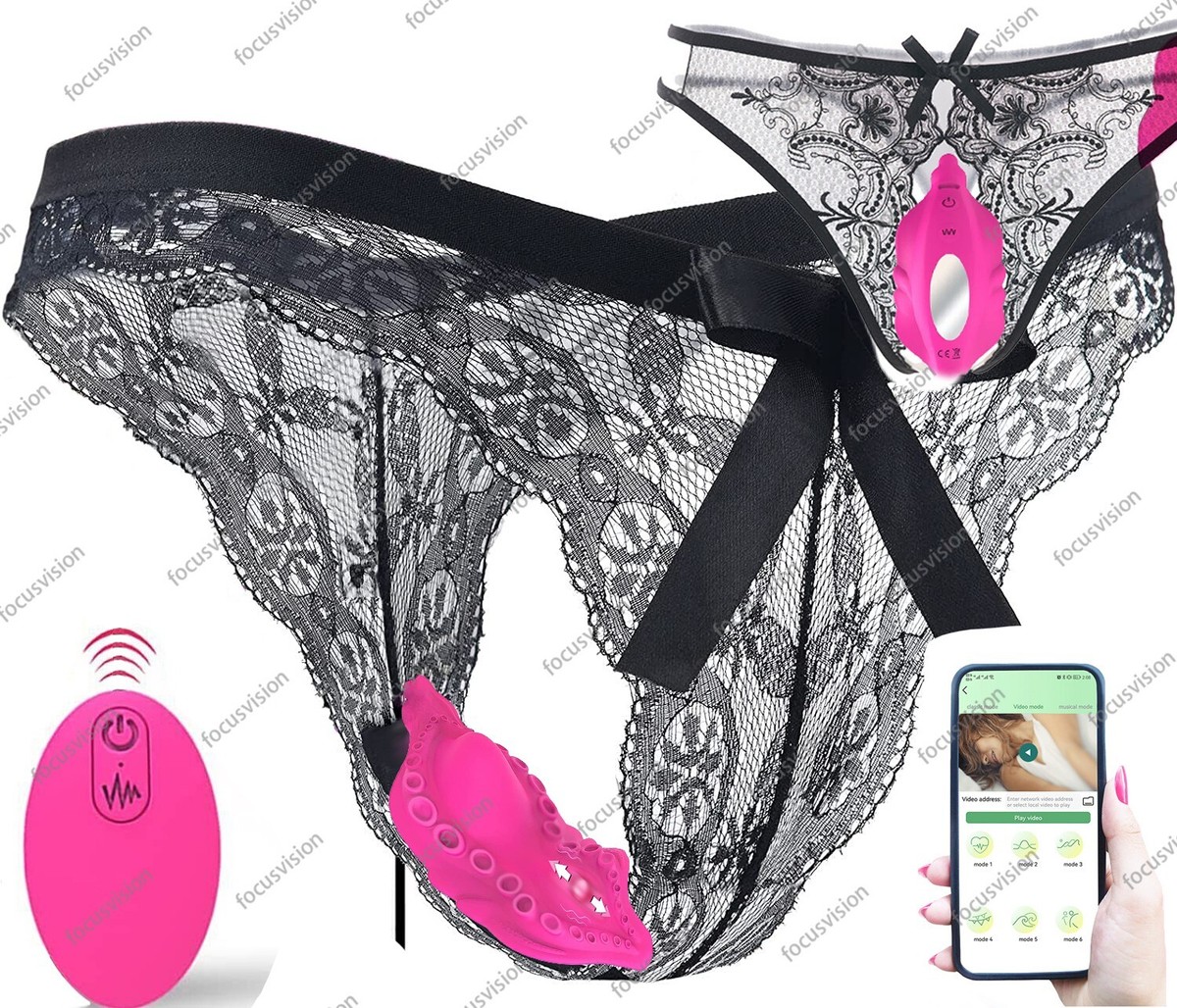Satin Panties For Women Remote Control Vibrating Wearable Panties Massager  For Women