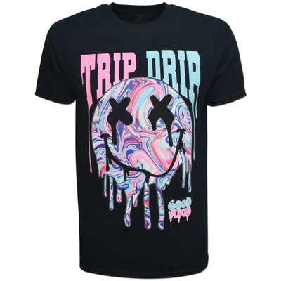 smiley face drip shirt