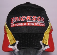 NWOT New Erickson Tie Down Erickson Tow Straps Graphic Advertising Hat Cap