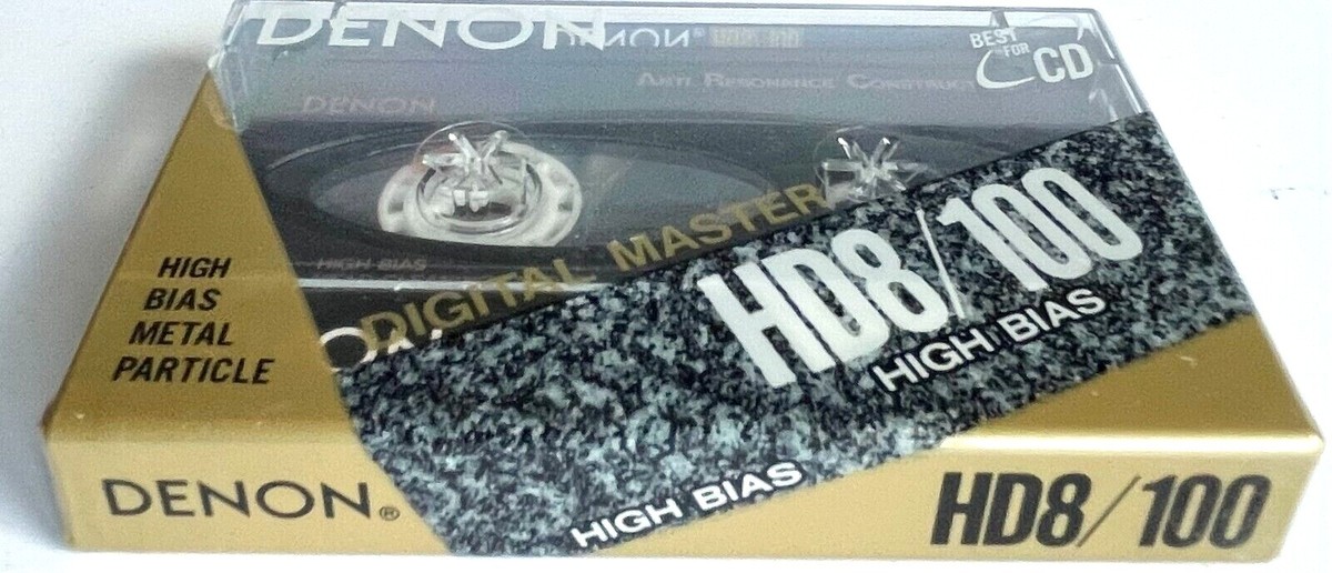 Denon HD8 Blank Cassette Tape | 100 Minutes | High Bias Type II