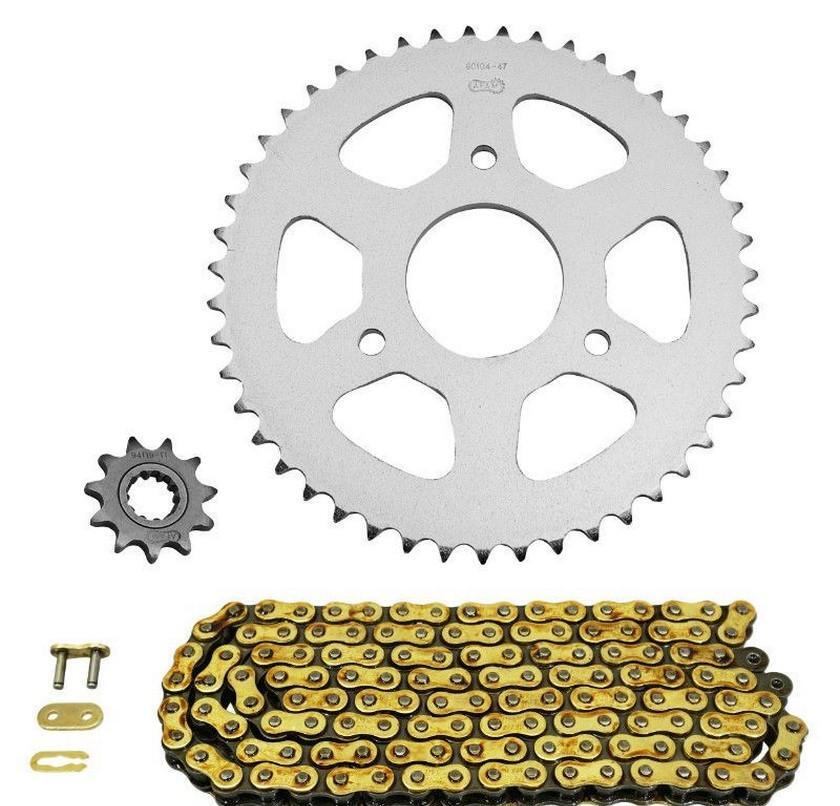 Kit chaine AFAM 420 avec pignons 11x47 pour moto Rieju RS2 Matrix
