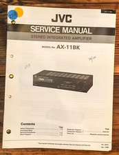 JVC AX-11 BK AX-11BK Amplifier Service Manual Original 