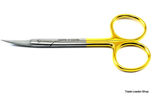 IRIS Scissors Curved TC 11.5 cm / 4.5'' Surgical Dental Medical Surgery Bandage - Picture 6 of 6